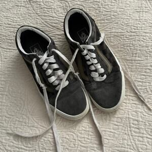 Vans Old Skool Crystal Sidestripe Grey/Black Checkerboard Men's 6.5/Women's 7.5
